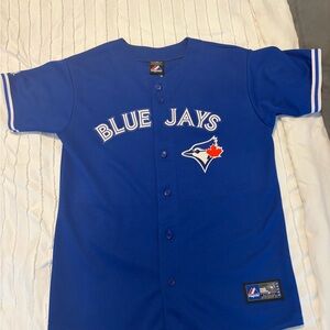 Toronto Blue Jays Majestic women’s Baseball Jersey size large